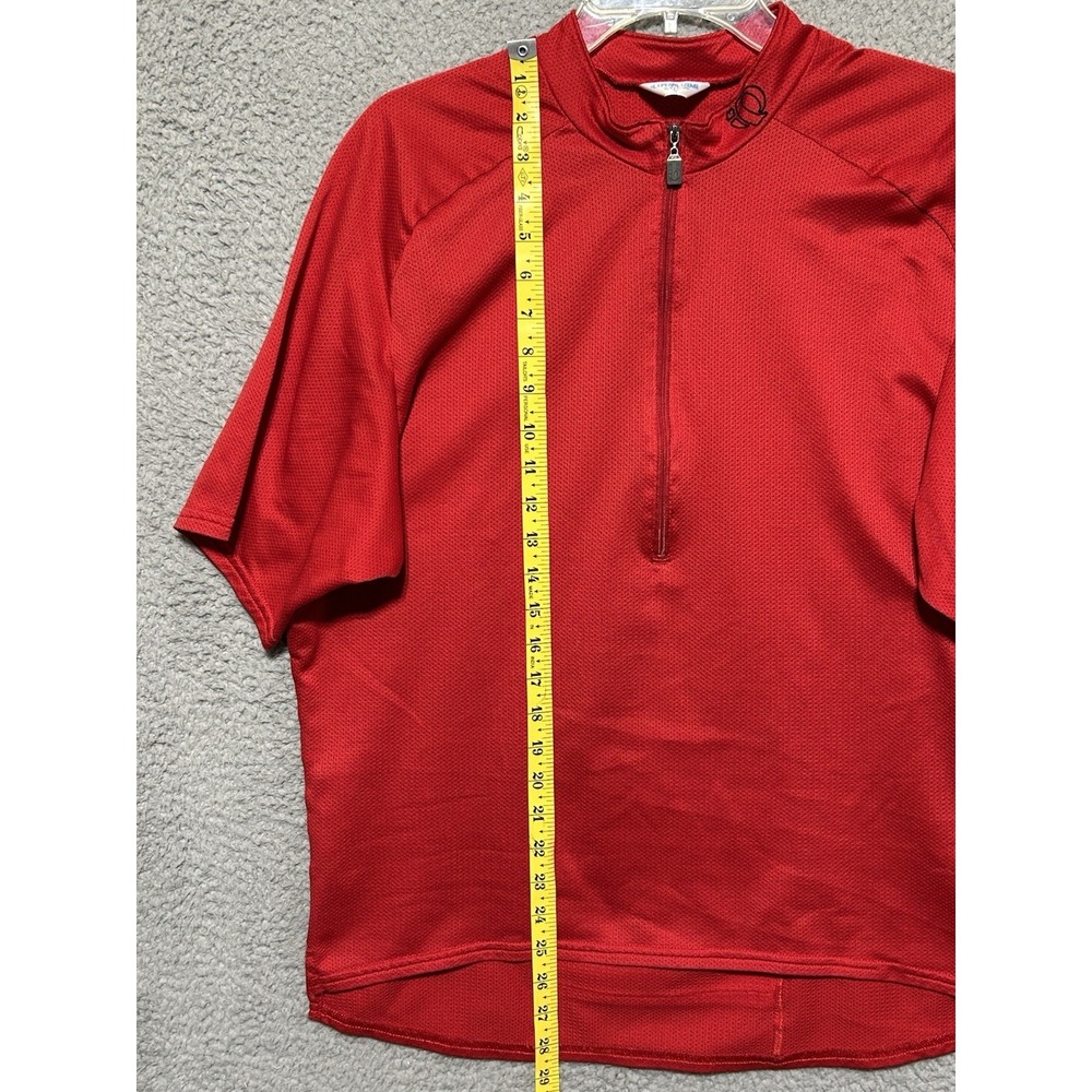 Pearl Izumi Cycling Jersey Mens Large Red Full Zip Short Sleeve Biking - Picture 4 of 13